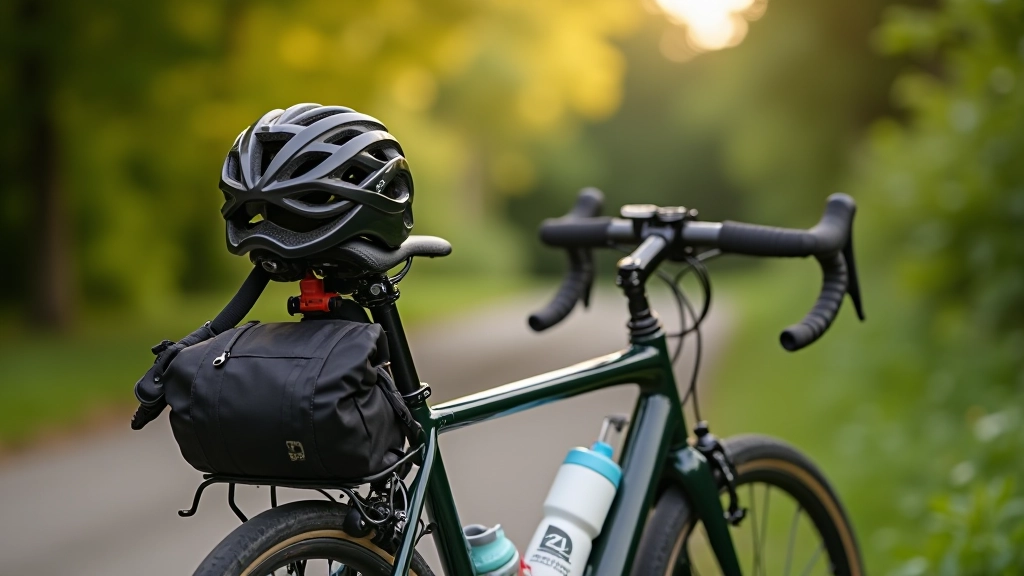 Braucēja ekipējums, velosipēds ar aprīkojumu, pamatlietas