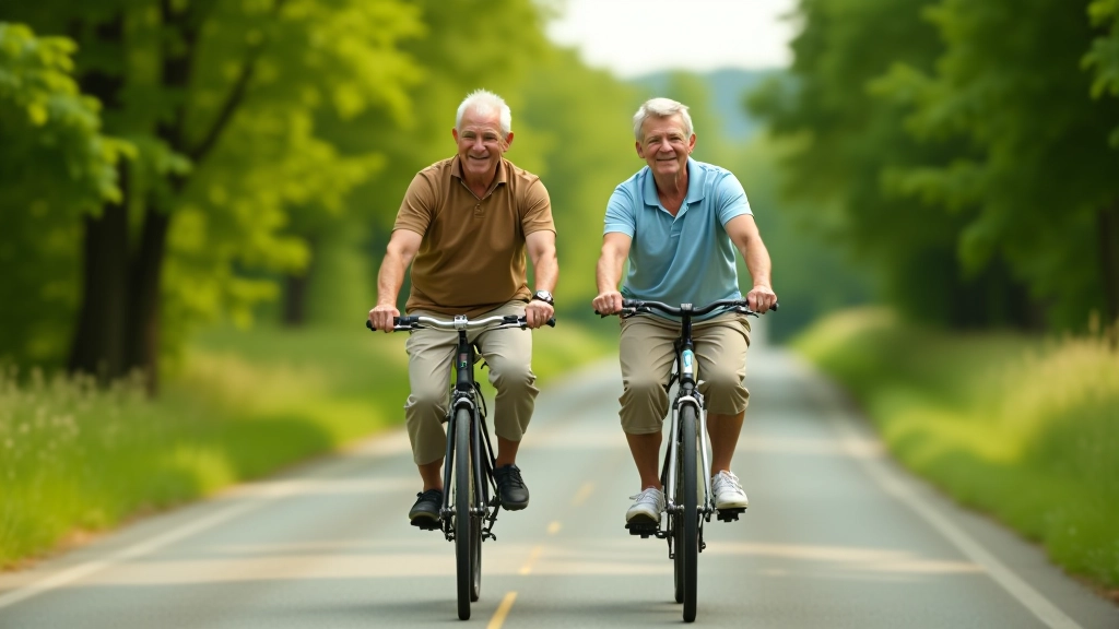 Seniori brauciens pa plakanām ceļu Līgatnes ielejā, labā saule